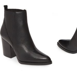 COPY - Marc Fisher LTD Alva leather booties size 8.5 rubber sole block heel